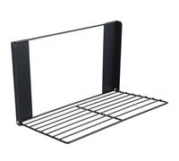 BAFOVY Estante Plegable Magnético de Alta Resistencia de Acero Al Carbono, Organizador Que Ahorra Espacio para Lavadora y Frigorífico, con Potente Fijación Magnética para Baño, La (Black)