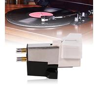 BAFOVY Estilo de Recolección de Aguja de Fonógrafo de Cartucho Giratorio con Soporte de Plástico Patas Doradas R+ R- L+ L- Indicadores para el Reproductor de Discos