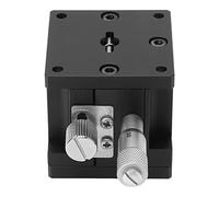 BAFOVY Etapa Lineal de Ejes Z Etapa Deslizante Lineal de AleacióN de Aluminio Plataforma de Ajuste Fino Manual de 40 X 40 Mm de ±3,0 Mm Carga de 25,3 N para Posicionamiento de Accesorios de