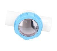BAFOVY Evite el Flujo de Retroceso de Agua, Instalado en la Salida de la Bomba de Agua, Válvula de Retención Visible, Elaborada de ABS Resistentes y Materiales de PVC, con Diseño de Cámara