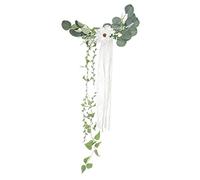 BAFOVY Flor de la Silla Nueva 39 * 15 * 90cm Flor de Decoración de Silla de Boda, Decoración de Pasillo de Correa de Diseño Vintage Francés para Boda Romántica Rústica, Decoración de