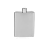BAFOVY Frasco Ti Portátil, Frasco a Prueba de Fugas de Titanio Puro de 100 Ml, Diseño Cuadrado Plano y Liviano con Anillo de Sellado de Silicona para Acampar Al Aire Libre, Sender