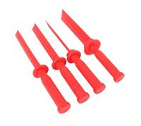 BAFOVY Herramienta de Raspador de Plástico 4 PPCS Conjunto de la Herramienta de Reparación del Cuerpo Automotriz de Cincel de Plástico No Casado con Ergonómico para Calcomanías de Parabrisas