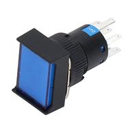 BAFOVY Interruptor de Botón, Interruptor de Botón de Bloqueo Automático ABS AC DC 24V 5A con Indicador de Luz, Juego de Botones de de Encendido de 25 Piezas para Máquina de Equipos de Control