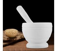 BAFOVY Juego de Mortero y Maja, Molinillo de Ajo, Herramientas de Cocina Manuales, Cuenco para Moler Hierbas, Juego de Trituradora de Plástico, Diseño Ergonómico para Cocinar y Moler Medicamentos