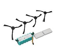 BAFOVY Kit de Batería para Barredora NiMH 14,4 V 3500 MAh con Cepillo Lateral y Filtro de Repuesto para CR120 CR121 CR540, Material ABS y HEPA, Mayor Tiempo de Funcionamiento, Protección contra
