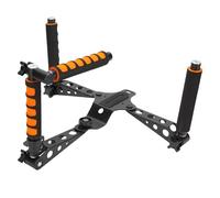 BAFOVY Kit Estabilizador de Plataforma de Soporte de Hombro para Cámara para Videocámaras DSLR con Ajustable Agarre de Liberación Rápida Almohadilla Acolchada para Hombro Al