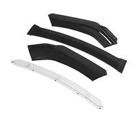 BAFOVY Labio del Parachoques Delantero Universal Divisor Frontal ABS Blanco Negro Brillante El Estilo Aerodinámico Agrega Carga Aerodinámica Mejora El Agarre Aspecto Agresivo para la Modificación