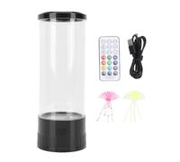 BAFOVY Lámpara de Mesa de Medusas para Acuario con 16 Cambios de Color, Control Remoto, Niveles de Brillo, 4 Modos de Iluminación, Decoración para Hogar u Oficina,