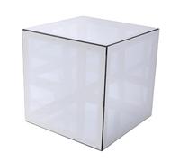 BAFOVY Luz Cúbica con Espejo Infinito 3D, Sincronización con Música 20,1 Cm | Lámpara Ambiental LED Acrílica con Marco Metálico, Control por App y Remoto, Modos de de Color para Escritorio Gaming,
