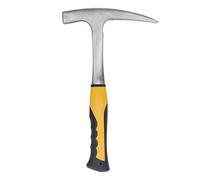 BAFOVY Martillo de Ladrillo, Cabeza de Impacto de Acero Al Carbono con de Goma para Medición de Dureza de Roca (S)