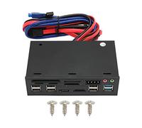 BAFOVY Media Dashboard 5.25, Almacenamiento Masivo USB3.0, Panel Frontal de PC con Lector de Tarjetas M2 y Carga Rápida para Usuarios de y