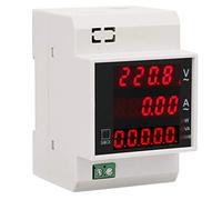 BAFOVY Medidor de Energía Digital, Factor de Potencia Activo de DIN Rail Medidor de Energía Multifuncional para Uso en el Hogar e Industrial, No Se Necesita Transformador Externo, Alta Precisión de