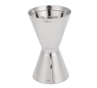 BAFOVY Medidor Doble Tipo Jigger de Acero Inoxidable 304 con Acabado Pulido Espejo, Herramienta de Medición para Cócteles con Marcas de Medición Claras para Coctelería y Mezclas