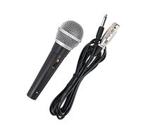 BAFOVY Micrófono XLR, Construcción Dinámica, Salida de Sonido Limpio, Cable de 1/4 de Pulgada, Ideal para Actuaciones en Escenario y Entusiastas del Karaoke