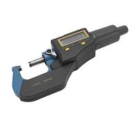 BAFOVY Micrómetro Digital, Calibrador Micrométrico Electrónico con Pantalla LCD, Rango de 0 a 25 Mm, Precisión de 0,001 Mm, Herramienta de Medición de Trinquete con Interruptor de Pulgadas Métricas