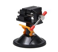 BAFOVY Mini Abrazadera de Tornillo de Succión, Abrazadera de Tornillo de Mesa de Aleación de Aluminio, Rango de Mandíbula de 12 a 55 Mm, Base de Vacío Giratoria de 360 grados para Manualidades,