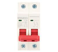 BAFOVY Mini Disyuntor 2P DC 500V 16A MCB Disyuntor de Seguridad DZ47 63Z 2P con Protección contra Sobrecarga, Respuesta Rápida, Alta Capacidad de Ruptura para Circuito o Equipo de CC