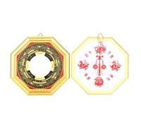 BAFOVY Mirror Convexo de Feng Shui Chino para Invitar a la Riqueza y la Suerte, Mejorar la Energía del Hogar, el Arte Chino Ancestral con Poderoso Feng Shui para Protección y Bendiciones, Cuelga Al