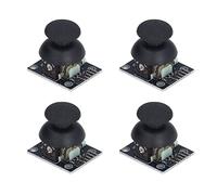 BAFOVY Módulo de Joystick de 4 Piezas ABS PCB Módulo de Controlador de Juego Salida Analógica de Doble Eje de 5 Pines con Botón Z DC 3.3V a 5V para Proyectos de Control Remoto Interactivo PS2 y