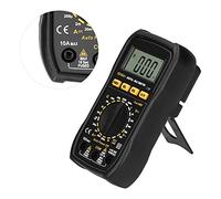 BAFOVY Multímetro Digital ABS Multímetro Inteligente True RMS 600V 10A LCD Retroiluminado NCV Rango Manual Automático para Electricistas Reparación del Hogar Prueba de Corriente de Voltaje (KD36