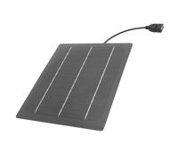 BAFOVY Panel Solar de 5 V, Cargador de Panel Solar de Silicio Monocristalino de 7 W, Salida USB, Peso Ligero de 210 G, Alta Conversión, para Acampar, Senderismo, Uso de Emergencia, Ventilador para