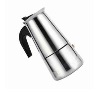 BAFOVY para Estufa, Moka de Acero Inoxidable con Ergonómico para café Rico, 4 Tamaños, Compatible con Estufas de Inducción Eléctricas de Gas, Viajes de Oficina en Casa (300ML)