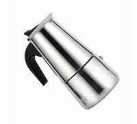 BAFOVY para Estufa, Moka de Acero Inoxidable con Ergonómico para café Rico, 4 Tamaños, Compatible con Estufas de Inducción Eléctricas de Gas, Viajes de Oficina en Casa (450ML)