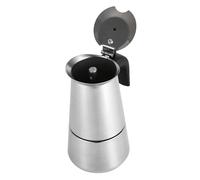 BAFOVY para Estufa, Moka de Acero Inoxidable con Ergonómico para café Rico, 4 Tamaños, Compatible con Estufas de Inducción Eléctricas de Gas, Viajes de Oficina en Casa (100ml)