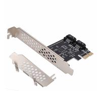 BAFOVY PCI-E a SATA 3.0 2 Puertos Tarjeta de Expansión PCI Express a SATA III 6GBPS Tablero con Chip ASM1061 para Ganar XP/7/8/10/11 32/64bit