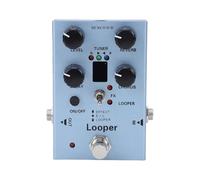 BAFOVY Pedal de Efectos de Guitarra Procesador de Múltiples Efectos con 40s Looper Reverb Chorus Delay Sintonizador Incorporado para Guitarra Eléctrica