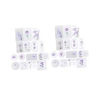 BAFOVY Pegatinas de Plantas, Pegatinas de Papel Kraft Blanco para álbumes de Recortes, 30 Piezas para Decoración de Diarios y Tarjetas, Patrones Botánicos, Adhesivo Fuerte, Fácil de Cortar y Collage