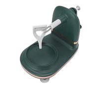 BAFOVY Pelador de Frutas con Manivela, Pelador Manual de Frutas de Acero Inoxidable y ABS con Base de Ventosa, Cabezal Cortador Reemplazable, Pelado Fino y Uniforme para la Cocina Casera