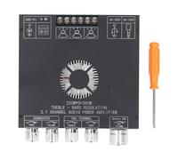 BAFOVY Placa Amplificadora de Potencia Bluetooth 2.1 Canales TPA3255 Chip Inalámbrico BT5.1 AUX USB U Entrada de Disco con Control de Perilla para Ajuste de Volumen de Música de Subwoofer