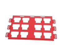 BAFOVY Placa de Montaje para Caja de Herramientas, Soporte de Pared Resistente de Aleación de Aluminio para Paneles MOLLE de Plataforma de Camión de Garaje, Base de Almacenamiento de 34x55,5 Cm con