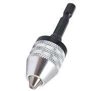 BAFOVY Portabrocas sin Llave Adaptador de Portabrocas sin Llave de Acero Al Carbono Vástago Hexagonal de 1 4 Pulgadas 0,3 a 6,5 mm Apriete Manual de 3 Mordazas para Destornillador de Impacto