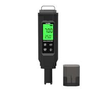 BAFOVY Probador de Calidad del Agua, Medidor de PH 5 en 1 con Carcasa de ABS, Mide Sal PH EC TDS y 32 a 140 Fahrenheit, Calibración Automática LCD Retroiluminada para Agua Potable de Piscina de