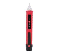BAFOVY Probador de Voltaje de Lápiz, Pluma Detectora Eléctrica Sensor NCV, Iluminación LED, Alarma de Zumbador para Seguridad, Prueba de Hilo Vivo Núcleo, Apagado Automático, Doble (rojo)
