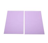 BAFOVY Protectores de Hojas Protectores de Hojas de Plástico Esmerilado PP 20 Piezas A4 20 Orificios Cubiertas de Encuadernación Enrollables Impermeables Desmontables para la Presentación de (PURPLE)