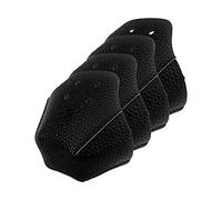 BAFOVY Protectores de Puntera, Protectores de Dedos de Patines de Ruedas de Cuero PU con Ajuste de 4 Orificios, para Patines de Ruedas (BLACK) (BLACK)