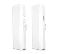 BAFOVY Puente Inalámbrico Gigabit de Alto Rendimiento, Punto de Acceso de Largo Alcance Al Aire Libre, con Adaptadores de Red Powerline, Opciones de Fuente de Alimentación Flexibles (Fuente de
