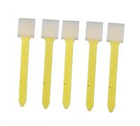 BAFOVY Raspador de Pegamento para Tendones de Res, Juego de Raspadores de Masilla ABS, Herramienta Removedora de Sellador Manual de 5 Piezas para Esquinas de Vidrio de Ventanas, Diseño de Hoja