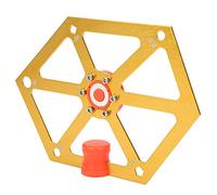 BAFOVY Regla de ángulo para Carpintería Regla Hexagonal de Aleación de Aluminio Magnética con Marcas de 45 54 60 67,5 75 Grados Soporte de Doble Propósito para Corte de Sierra de Mesa Fabricación de