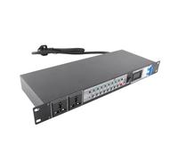 BAFOVY Secuenciador de Potencia, Controlador de Secuencia de Potencia Profesional de 10 Canales con Pantalla de Voltaje para Equipos de Escenario y Amplificadores (Enchufe de la UE)