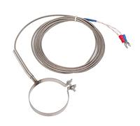 BAFOVY Sonda de Controlador de Temperatura de Acero Inoxidable Termopar Tipo K 32 a 752 °F Soldada con de Argón 5 Opciones de Longitud Terminal en Forma de U para Medición de Temperatura Industrial