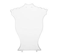 BAFOVY Soportes de Joyería Soporte de Collar de de Joyería con Plástico de para Joyas de Exhibiciones Comerciales (Transparente)
