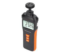 BAFOVY Tacómetro Fotoeléctrico Tacómetro Estroboscopio Digital ABS Modo Dual 9 a 99999 RPM Retroiluminación LCD Memoria Sin Contacto y Uso con Contacto para Industria Automotriz Marina