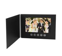 BAFOVY Tarjeta de Felicitación de Vídeo Electrónica LCD Folleto de Vídeo Personalizable Tarjeta de Visualización Digital con Pegatinas Adorables para Promoción Empresarial Anivers (10 pulgadas)