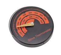 BAFOVY Termómetro Magnético para Estufa Medidor de Temperatura de Estufa de Aleación de Aluminio 100 a 900 Fahrenheit Esfera Bimetálica Soporte Magnético de Amplio Rango para de Leña Chimenea Chimenea