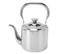 BAFOVY Tetera de Acero Inoxidable para Estufa, Tetera con Cuello de Cisne con Infusor Extraíble y Ergonómico para Cocina de Inducción de Gas, Vitrocerámica (2L)